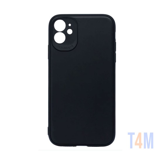 Funda de Silicona Suave con Marco de Cámara para Apple iPhone 11 Negra